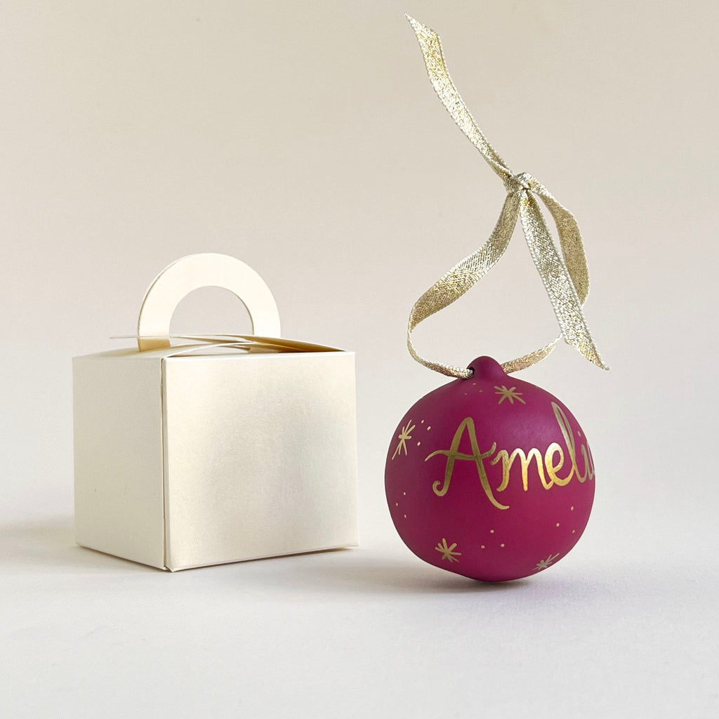 Personalised Shining Star Baubles