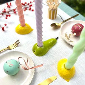 Pear Candlestick Holder