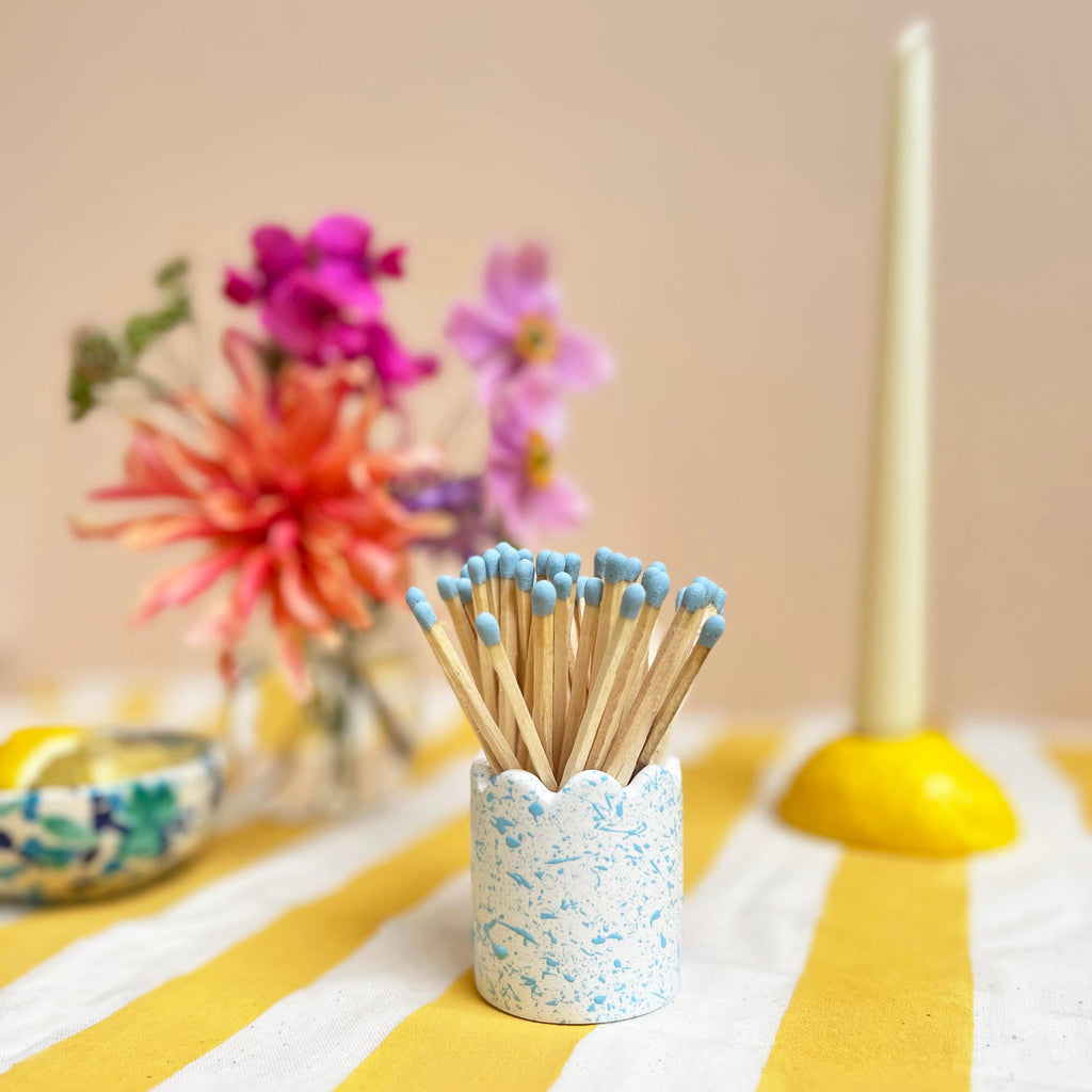Splatter Match Stick Holders - Choose Your Colours