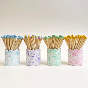 Splatter Match Stick Holders - Choose Your Colours