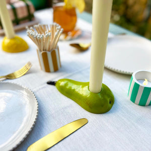 Pear Candlestick Holder