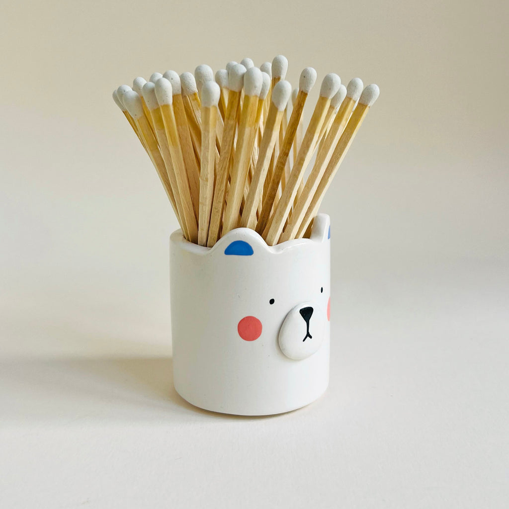 Polar Bear Match Stick Holder