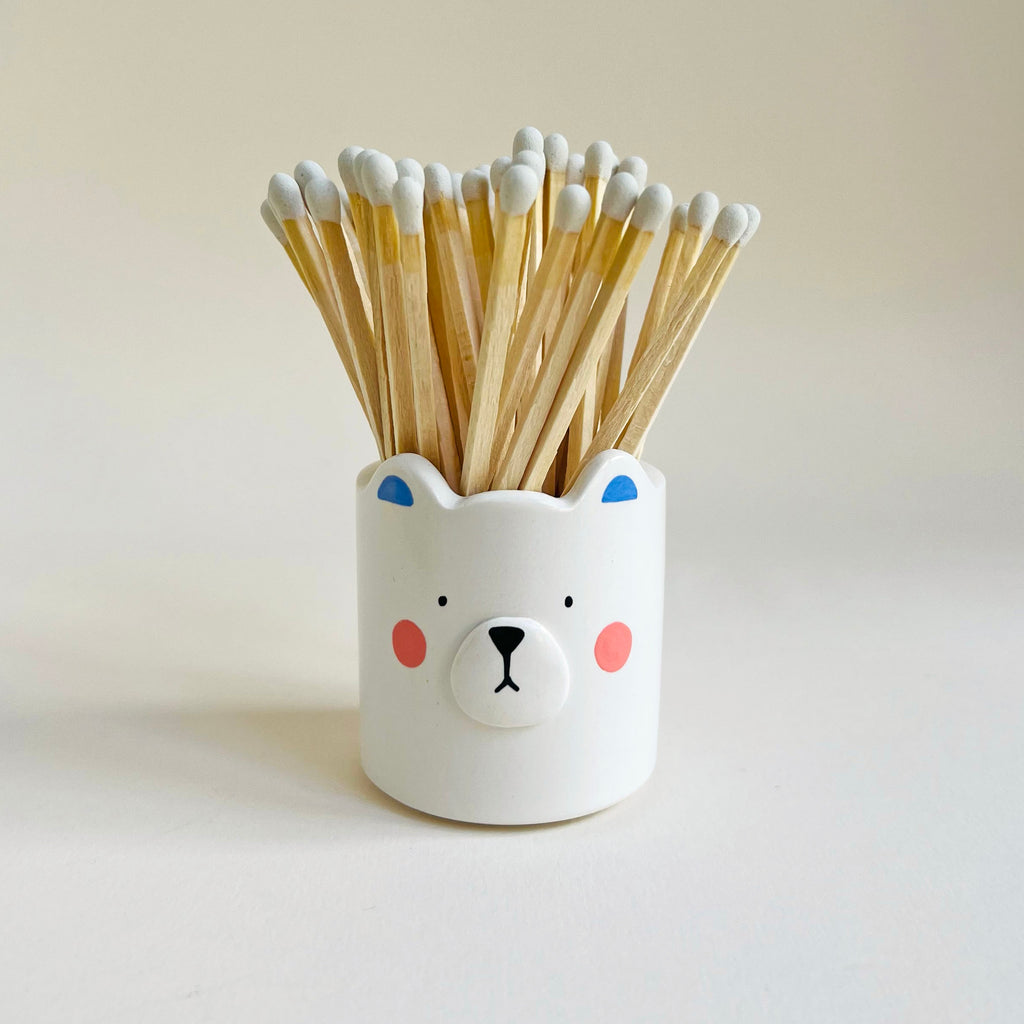 Polar Bear Match Stick Holder
