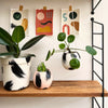 Round Brush Strokes Plant Pot