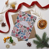 Floral Christmas Card - Beige