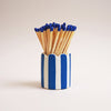 Stripy Match Stick Holders - Choose Your Colours