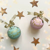 1st Christmas Personalised Ceramic Baubles