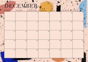 Free 2021 Monthly Calendar Download