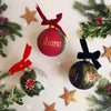 Large Festive Personalised ceramic bauble