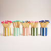 Stripy Match Stick Holders - Choose Your Colours