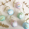 Dove Hand Illustrated Personalised ceramic bauble
