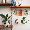 Round Brush Strokes Hanging Planters