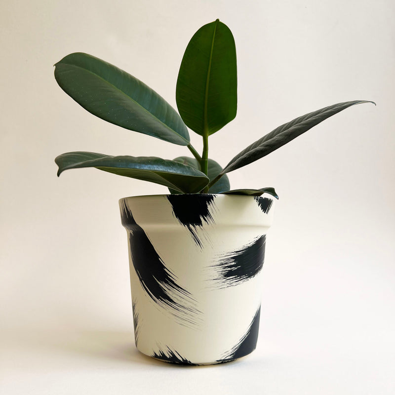 Large Brush Strokes Plant Pot
