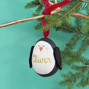 Christmas Characters Personalised ceramic baubles