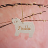 Sparkly Polar Bear Hanging Decorations