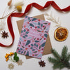 Floral Christmas Card - Pink