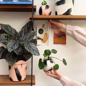 Large Brush Strokes Plant Pot