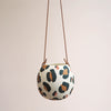 Leopard Print Round Hanging Planters