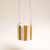 Small Stripy Hanging Pot - Choose Your Colours